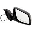 Passenger Side Mirror, Power, Manual Folding, Heated, Textured Black, No Signal Light, No Memory, No Puddle Light, No Auto-Dimming, No Blind Spot Feature