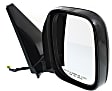 Passenger Side Mirror, Power, Manual Folding, Heated, Paintable, No Signal Light, No Memory, No Puddle Light, No Auto-Dimming, No Blind Spot Feature