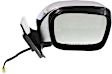 Passenger Side Mirror, Power Adjust, Manual Folding, Heated, Chrome, No Signal Light, No Memory, No Puddle Light, No Auto-Dimming, No Blind Spot Feature