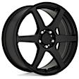 MR14356508740 Aluminum Black Wheel, 15 in. X 6.5 in., 4 x 107.95 mm Bolt Pattern