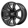 MO80421067912 Aluminum Black Wheel, 20 in. X 10 in., 6 x 5.5 Bolt Pattern