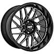 MO80522068318N Aluminum Black Wheel, 22 in. X 10 in., 6 x 5.5 Bolt Pattern