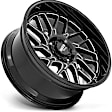 MO80522068318N Aluminum Black Wheel, 22 in. X 10 in., 6 x 5.5 Bolt Pattern