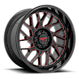 MO80522068918N Aluminum Black Wheel, 22 in. X 10 in., 6 x 5.5 Bolt Pattern