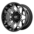 MO80821080318N Aluminum Black Wheel, 20 in. X 10 in., 8 x 6.5 in. Bolt Pattern
