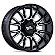 MO810BD18908820 Aluminum Black Wheel, 18 in. X 9 in., 8 x 7.1 in. Bolt Pattern