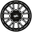 MO810BD20908020 Aluminum Black Wheel, 20 in. X 9 in., 8 x 6.5 in. Bolt Pattern