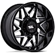 MO812BD20906801 Aluminum Black Wheel, 20 in. X 9 in., 6 x 5.5 Bolt Pattern