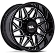 2007 Dodge Ram 2500 - Aluminum Black Wheel, 20 in. x 9 in., 8 x 6.5 in. Bolt Pattern