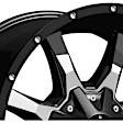 MO97021067324NUS Aluminum Black Wheel, 20 in. X 10 in., 6 x 5.5 Bolt Pattern