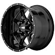 MO970680783A00US Aluminum Black Wheel, 16 in. X 8 in., 6 x 5.5 Bolt Pattern