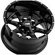 MO970680783A00US Aluminum Black Wheel, 16 in. X 8 in., 6 x 5.5 Bolt Pattern