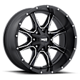 MO97081067924N Aluminum Black Wheel, 18 in. X 10 in., 6 x 5.5 Bolt Pattern