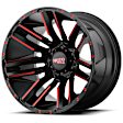 2000 Chevrolet K2500 - Aluminum Black Wheel, 20 in. x 10 in., 8 x 6.5 in. Bolt Pattern