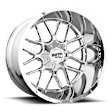MO98621280244N Aluminum Chrome Wheel, 20 in. X 12 in., 8 x 6.5 in. Bolt Pattern