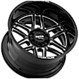 MO99221068318N Aluminum Black Wheel, 20 in. X 10 in., 6 x 5.5 Bolt Pattern