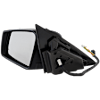 Sedan Driver Side Mirror, Power Adjust, Heated, Manual Folding, Paintable, In-housing Signal Light, With Memory, No Puddle Light, No Auto-Dim, With Blind Spot Detection in Glass