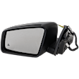 Sedan Driver Side Mirror, Power Adjust, Heated, Manual Folding, Paintable, In-housing Signal Light, With Memory, No Puddle Light, No Auto-Dim, With Blind Spot Detection in Glass
