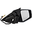Sedan Passenger Side Mirror, Power Adjust, Heated, Manual Folding, Paintable, In-housing Signal Light, With Memory, No Puddle Light, No Auto-Dim, With Blind Spot Detection in Glass