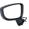 2017-2018 Mazda 3 - Driver Side Mirror, Power Adjust, Heated, Manual Folding, Paintable, In-housing Signal Light, Without Memory Recall, No Puddle Light, No Auto-Dimming, With Blind Spot Detection in Glass