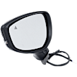 Driver Side Mirror, Power Adjust, Non-Heated, Manual Folding, Paintable, In-housing Signal Light, No Memory, No Puddle Light, No Auto-Dim, With Blind Spot Detection in Glass