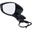 Driver Side Mirror, Power Adjust, Non-Heated, Manual Folding, Paintable, In-housing Signal Light, No Memory, No Puddle Light, No Auto-Dim, With Blind Spot Detection in Glass