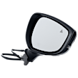 Passenger Side Mirror, Power Adjust, Non-Heated, Manual Folding, Paintable, In-housing Signal Light, No Memory, No Puddle Light, No Auto-Dim, With Blind Spot Detection in Glass