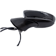 2020 Mazda 3 Select - Driver Side Mirror, Hatchback, Power Adjust, Non-Heated, Paintable, Manual Folding, In-housing Signal Light, With Blind Spot Detection in Glass, With Memory, No Puddle Light, No Auto-Dimming