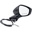 Passenger Side Mirror, Power Adjust, Non-Heated, Manual Folding, Paintable, In-housing Signal Light, With Memory, No Puddle Light, No Auto-Dim, With Blind Spot Detection in Glass