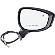 Passenger Side Mirror, Power Adjust, Non-Heated, Manual Folding, Paintable, In-housing Signal Light, With Memory, No Puddle Light, No Auto-Dim, With Blind Spot Detection in Glass