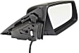 Sedan Passenger Side Mirror, Power Adjust, Heated, Power Folding, Paintable, In-housing Signal Light, With Memory, No Puddle Light, No Auto-Dim, No Blind Spot Feature