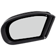 Driver Side Mirror, Power Adjust, Manual Folding, Heated, Paintable, In-housing Signal Light, No Memory, With Puddle Light, No Auto-Dimming, No Blind Spot Feature
