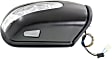 Passenger Side Mirror, Power Adjust, Manual Folding, Heated, Paintable, In-housing Signal Light, No Memory, With Puddle Light, No Auto-Dimming, No Blind Spot Feature