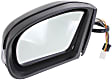 2001-2004 Mercedes Benz C240 - Driver Side Mirror, Power, Manual Folding, Heated, Paintable, In-housing Signal Light, With memory, No Puddle Light, No Auto-Dimming, No Blind Spot Feature