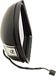 Driver Side Mirror, Power Adjust, Manual Folding, Heated, Paintable, In-housing Signal Light, No Memory, With Puddle Light, No Auto-Dimming, No Blind Spot Feature
