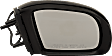 Passenger Side Mirror, Power Adjust, Manual Folding, Heated, Paintable, In-housing Signal Light, No Memory, With Puddle Light, No Auto-Dimming, No Blind Spot Feature