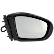 Passenger Side Mirror, Power Adjust, Manual Folding, Heated, Paintable, In-housing Signal Light, With memory, No Puddle Light, No Auto-Dimming, No Blind Spot Feature, Base Model