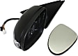 Driver Side Mirror, Power Adjust, Power Folding, Heated, Paintable, In-housing Signal Light, With memory, With Puddle Light, No Auto-Dimming, No Blind Spot Feature