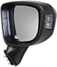 2014-2016 Mazda 6 - Passenger Side Mirror, Power, Manual Folding, Non-Heated, Paintable, In-housing Signal Light, No Memory, No Puddle Light, No Auto-Dimming, No Blind Spot Feature