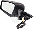 Driver Side Mirror, Power Adjust, Heated, Manual Folding, Paintable, In-housing Signal Light, With Memory, No Puddle Light, No Auto-Dim, No Blind Spot Feature
