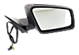 Passenger Side Mirror, Power Adjust, Heated, Power Folding, Paintable, In-housing Signal Light, With Memory, With Puddle Light, No Auto-Dim, No Blind Spot Feature
