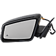 Driver Side Mirror, Power Adjust, Manual Folding, Heated, Paintable, In-housing Signal Light, With memory, With Puddle Light, No Auto-Dimming, With Blind Spot Glass, 4 Cyl., 2.0L Engine