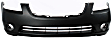 Front Primed Bumper Cover, With Fog Light Holes, Without Parking Aid Sensor Holes, CAPA CERTIFIED