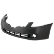 Front Primed Bumper Cover, Sedan, With Fog Light Holes, Without Parking Aid Sensor Holes
