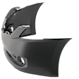Front Primed Bumper Cover, Sedan, With Fog Light Holes, Without Parking Aid Sensor Holes