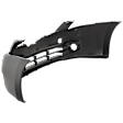Front Primed Bumper Cover, Sedan, With Fog Light Holes, Without Parking Aid Sensor Holes