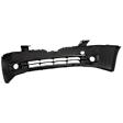 Front Primed Bumper Cover, Sedan, With Fog Light Holes, Without Parking Aid Sensor Holes