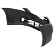 Front Primed Bumper Cover, Sedan, With Fog Light Holes, Without Parking Aid Sensor Holes
