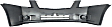 Front Primed Bumper Cover, 2.0L Engine, Without Fog Light Holes
