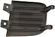 Front, Passenger Side Fog Light Cover, Black